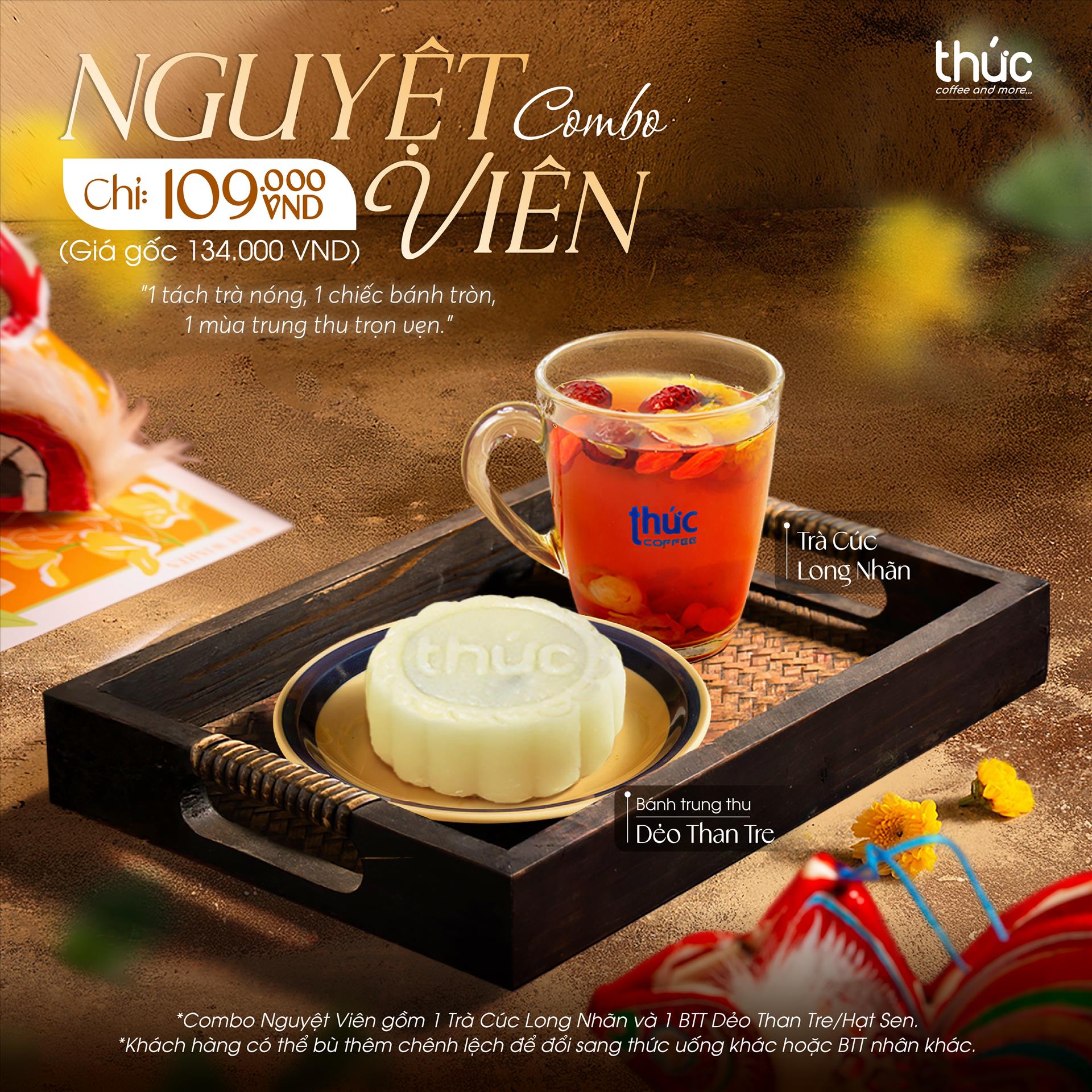 🌙 Combo Nguyệt Viên – hương vị thu về tại Thức Coffee ✨