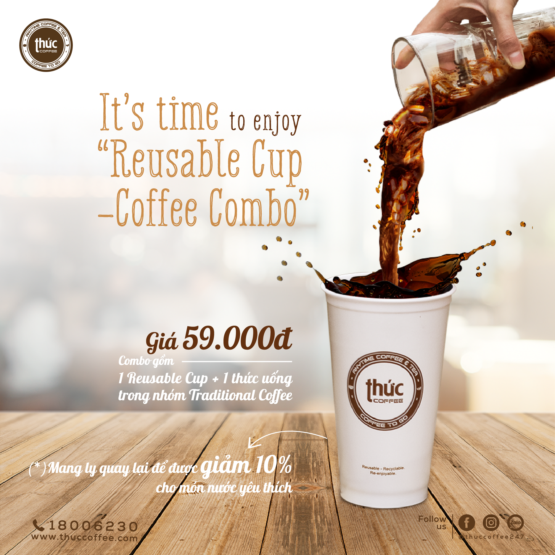 HELLO “REUSABLE CUP - COFFEE COMBO”