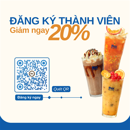 📲 ĐĂNG KÝ THÀNH VIÊN THỨC COFFEE NHẬN NGAY ƯU ĐÃI GIẢM 20% TỔNG HOÁ ĐƠN ✨